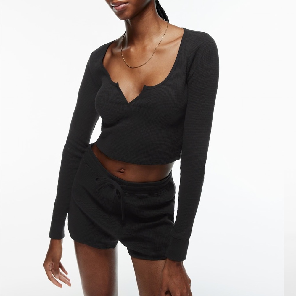 Tna Waffle Scoopneck Longsleeve
